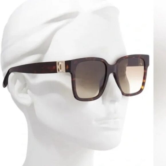NWT Givenchy *Havana* 53mm Gradient Square Sunglasses